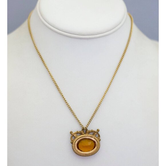 16 inch, Vintage Marmalade Victorian Choker Necklace - CL1 - Picture 2 of 3